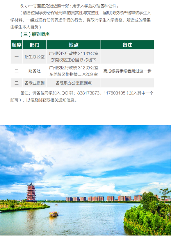 广州新华学院普通专升本入学注意事项