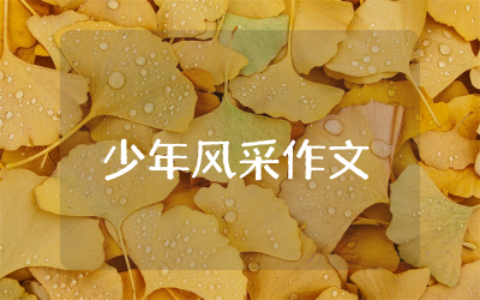 少年风采作文600字精选  少年的青春风采作文通用