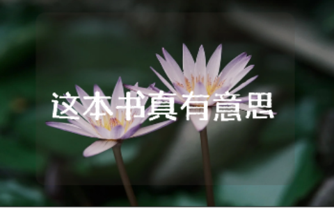 《这本书真有意思》六年级600字作文大全 关于《这本书真有意思》的作文通用模板