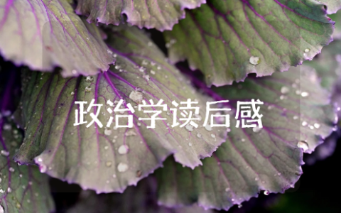 亚里士多德《政治学》读后感范文 阅读《政治学》心得体会合集