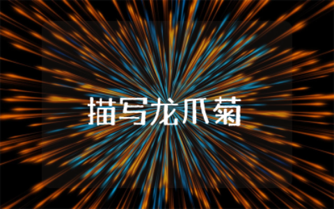 描写龙爪菊的作文300字怎么写  关于龙爪菊植物的作文精选