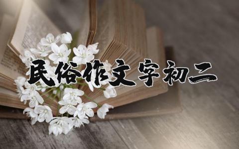 初二民俗作文800字范文精选13篇