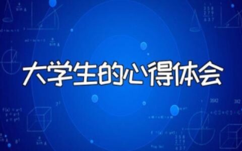 大学生的心得体会范文 大学生感悟心得及收获简短