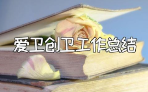2023年爱卫创卫工作总结汇报材料