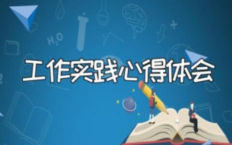 工作实践心得体会范文 对岗位实践过程的认识