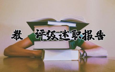 教师评级述职报告范文最新完整版