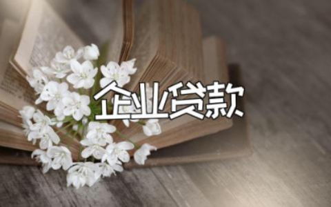 企业贷款申请书精选范本 公司贷款申请表标准模板格式汇总