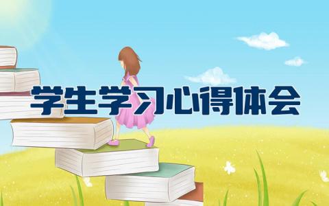 学生学习心得体会