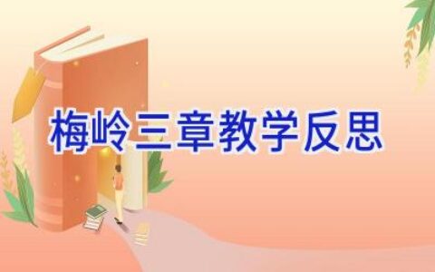 梅岭三章教学反思