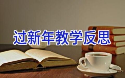过新年教学反思