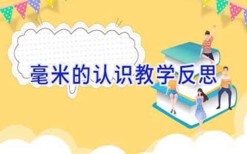 毫米的认识教学反思