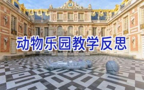 动物乐园教学反思