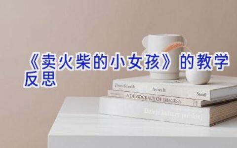 《卖火柴的小女孩》的教学反思