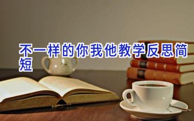 不一样的你我他教学反思简短