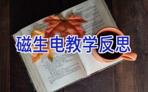 磁生电教学反思