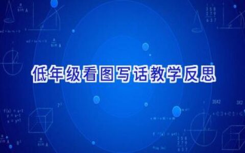 低年级看图写话教学反思