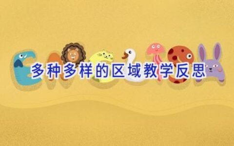 多种多样的区域教学反思