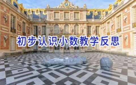 初步认识小数教学反思