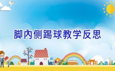 脚内侧踢球教学反思