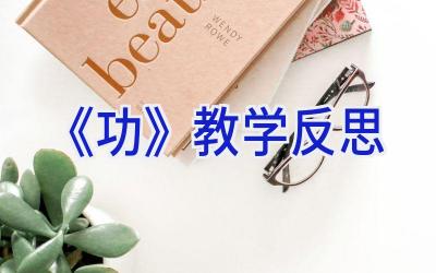 《功》教学反思