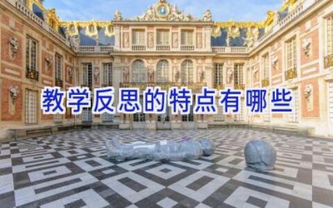 教学反思的特点有哪些