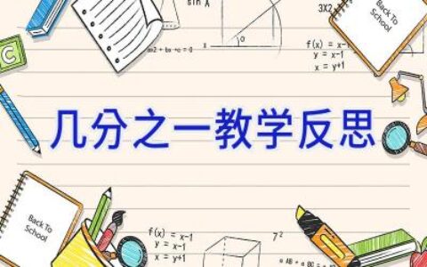 几分之一教学反思