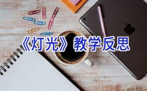 《灯光》教学反思