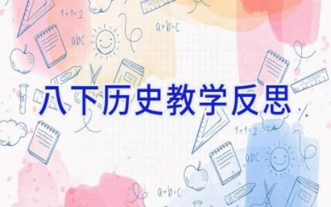 八下历史教学反思
