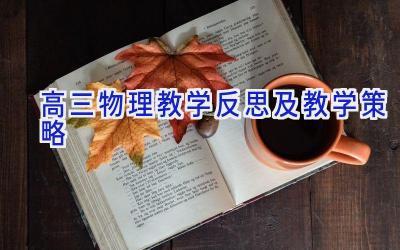 高三物理教学反思及教学策略