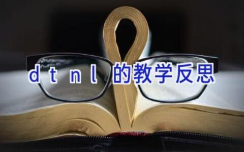 dtnl的教学反思