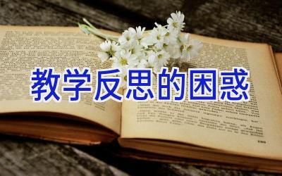 教学反思的困惑