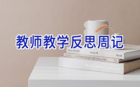 教师教学反思周记