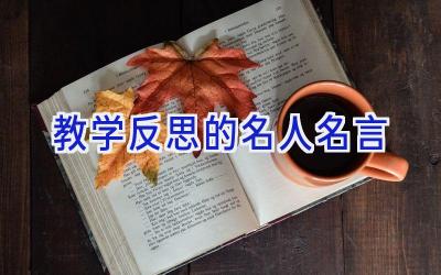 教学反思的名人名言