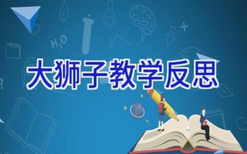 大狮子教学反思