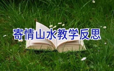 寄情山水教学反思