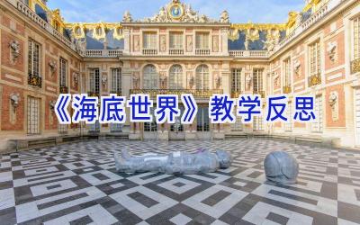 《海底世界》教学反思