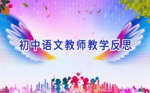 初中语文教师教学反思
