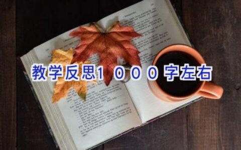 教学反思1000字左右