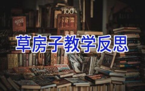 草房子教学反思