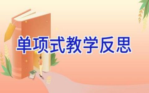 单项式教学反思