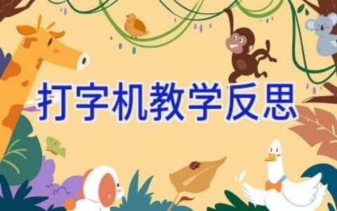 打字机教学反思