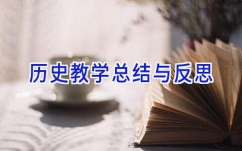 历史教学总结与反思