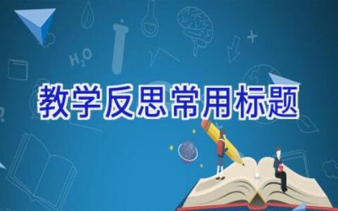 教学反思常用标题