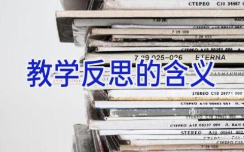 教学反思的含义