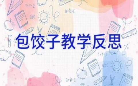 包饺子教学反思