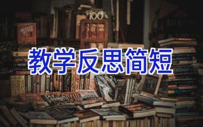 教学反思 简短