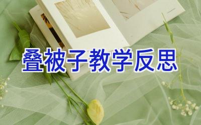 叠被子教学反思