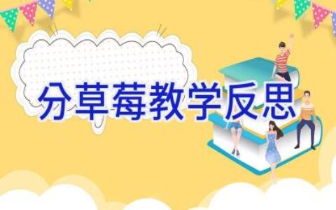 分草莓教学反思