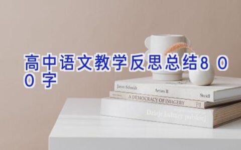 高中语文教学反思总结800字