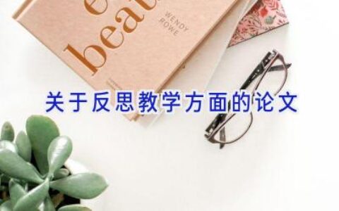 关于反思教学方面的论文